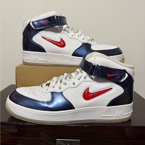 Nike Air Force 1 Mid QS Independence Day Men's Size 14 Red White Blue DH5623-101